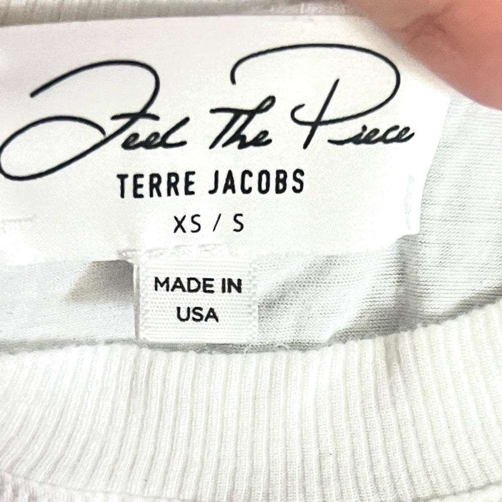 Feel The Piece,Terre Jacobs,Rayon Stretch Tunic Long Sleeve Rib-Cuffs Size XS/S - Picture 8 of 10
